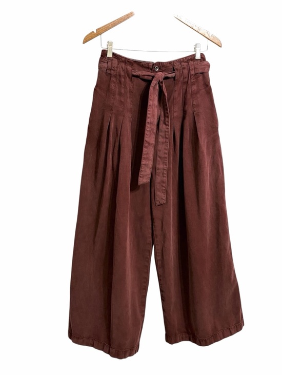 Free People Pants - Free People Dwell On Dreams Wide Leg Trouser Pants Womens 6 Twill Boho Pleated
